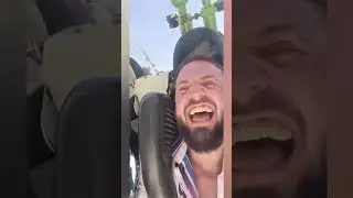 Festivalgoer passes out on rollercoaster while friend laughs | USA TODAY #Shorts