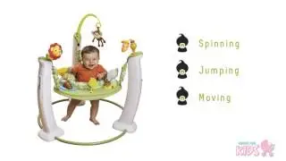 Evenflo ExerSaucer Jump and Learn - Jungle quest stationary jumper