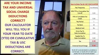How to Calculate Your Income Tax and Universal Social Charge.