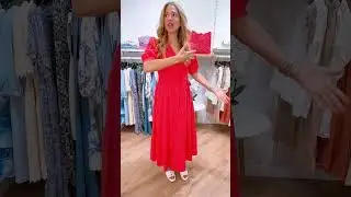 Outfit of the day womens summer dress fresh vibrant cotton. Luxury multi Italian brand clothing.