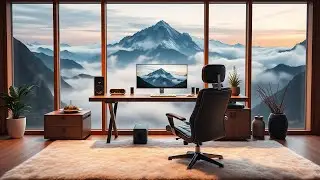 3-Hour Focus Music for Coders | Cozy Workspace with Stunning Mountain View