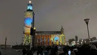 Noble Lights Week Projection at Stockholms Stadshus