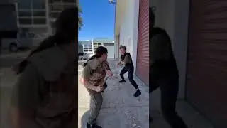 Stunt female fighting