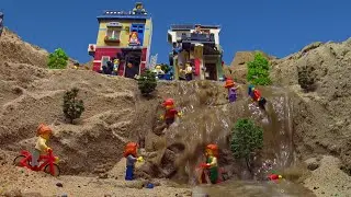 LEGO DAM BREACH VIDEOS AND LEGO FLOOD DISASTER SIMULATION
