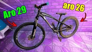 Coloquei a Spinner com aro 29 na minha Gios !!