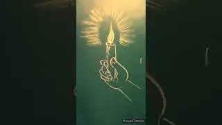 hand with candle light #shorts #viral #art #drawing