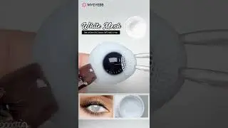 Blind White Mesh Cosplay Contact Lenses Best For Halloween #colorcontactlenses