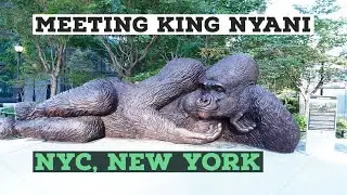 Meeting King Nyani in NYC | World's Largest Gorilla Bronze Statue | King Kong Statue in New York