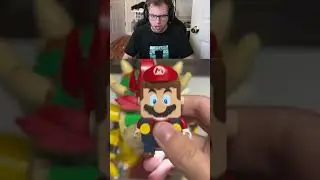 what happens when LEGO mario scans the mighty bowser?