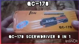 8 in  sceru driver  QC178 and 6 lcd light full unboxing