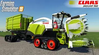 Farming Simulator 19 - CLAAS JAGUAR 960 TT HKL Forage Harvester With Hook Lift Trailer