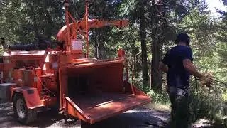 2009 Brush Bandit 250xp Chipper demo