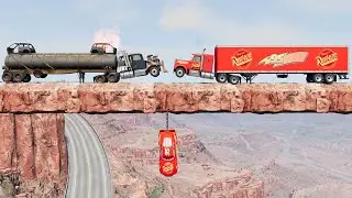 Episode 14 - PIXAR CARS - The Mad Max - 8X8 Mack Truck Team VS Mad Rig Team in BeamNG.drive
