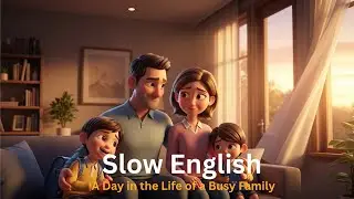 A Busy Family&rsquo;s Daily Life | Easy Slow English Story for Beginners(A2 Level)