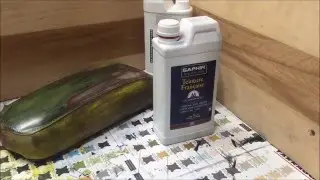 Как красит  кожу Saphir Teinture
