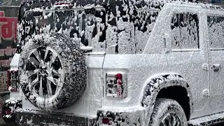 Mahindra Thar Roxx Car Washing Video || Radha washing centre #trending #carwash #video #carcleaning 