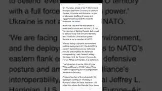 US Aiforce is giving support to NATO but Not fighting Rusia