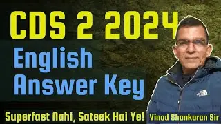 CDS 2 2024 English Paper Answer Key| Detailed Analysis | Full Explanation | Most Accurate| #cdsexam