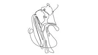 one line animation