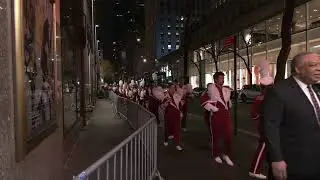 Leaving hotel and arriving at NBC