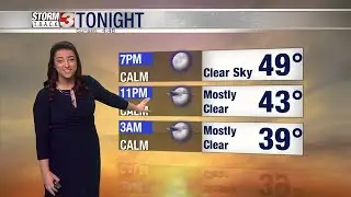 Above average temperatures booking an extended stay in the region - Weekend Evening Forecast:
