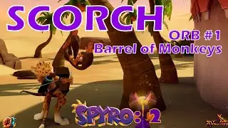 Scorch Orb #1 - Barrel of Monkeys - Spyro 2: Ripto's Rage