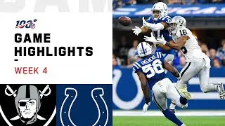 Raiders vs. Colts Week 4 Highlights | NFL 2019