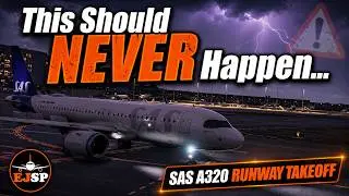 Серьезный инцидент: как это произошло? Попытка взлета самолета SAS A320 с рулежной дорожки в Брюс...