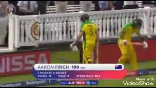 Aaron finch 100(116) wicket by Jofra archer | Eng vs Aus CWC19