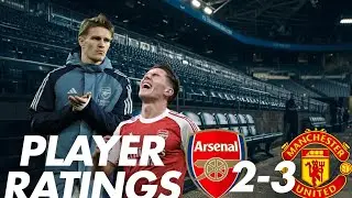 Martin Odegaard, it's time for the bench.  Arsenal 2 Man Utd 3 Player ratings!