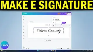 How To Make E-Signature in Canva