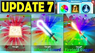 HUGE UPDATE!! ETERNAL WEAPON from MERCHANT?! Weapon Fighting Simulator (Roblox) Update 7 Treelands!