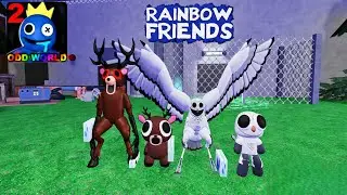 Playing As Baby Deer Owl Vs Normal Deer Bat In Rainbow Friends 2 Full Gameplay