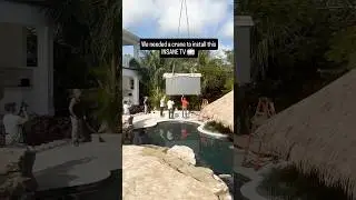INSANE Outdoor TV Setup! 🤯 Would You Do This?