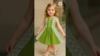 cute baby girl green lace dress 👗/ Princess look outfit #dressdesighn #frock #Babyfrock
