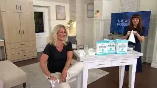 SCRUBZZ Rinse Free 75pc Bath Single Use Shower Sponge on QVC