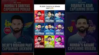 IPL 2026 Captain Shuffle! 😱 New Leaders, New Teams, Big Twist in the League 👑🏏 #ipl2026