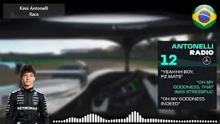 Kimi Antonelli FULL Team Radio After the Brazilian GP! (Emotional Post-Race Reaction)