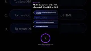 What is the purpose of the XML schema definition XSD in XML #xml