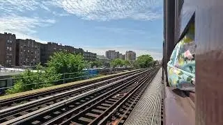 Onboard Coney Island-Bound BRT BU Elevated Gate Car