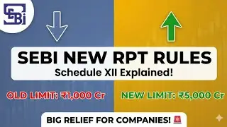SEBI RPT Amendment: New ₹5,000 Cr Limit! 🚨 Big Relief for Companies🤔
