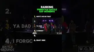 Ranking Freestyle Battle Rap Moments!