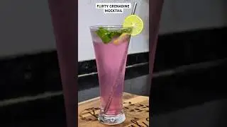 Secret Grenadine Mocktail Recipe | Grenadine Mojito | How to Make Flirty Grenadine Mocktail At Home