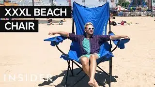 Super-Size Beach Chair Fits Up To 3 People