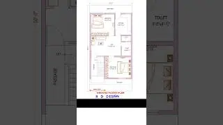 Small house plan design 2 bedroom | 1000 square feet house plan #homeplan #floorplan