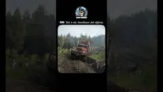 logging offroad adventure with tayga #snowrunner #ytshorts