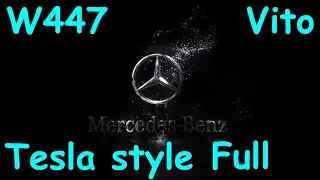 Дисплей Mersedes Benz W447 Vito Tesla style Android CarPlay магнитола монитор камера GPS Вито Тесла