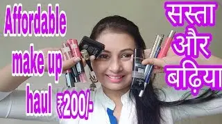 Miss Claire affordable makeup haul India (2018) under rs 200 |* NEW *Budget makeup kit | kaurtips &hearts;