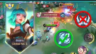 TRY THIS GLOBAL BEATRIX NEW  BURST EMBLEM AND TALENT SET ‼️ MOBILE LEGEND