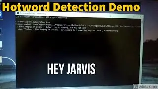 Hotword  Detection in Python Demo | Jarvis program in Python